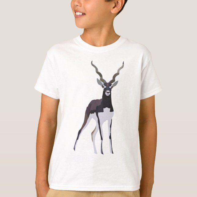 B är för Blackbuck T Shirt (Framsida)