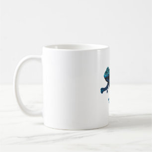 B är för Blue Poison Dart Frog Kaffemugg