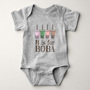 B är för Boba Bubble Tapioca Pearl Mjölk Tea T Shirt