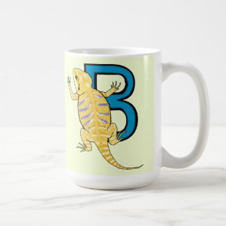 B är för böjd dragvagn kaffemugg