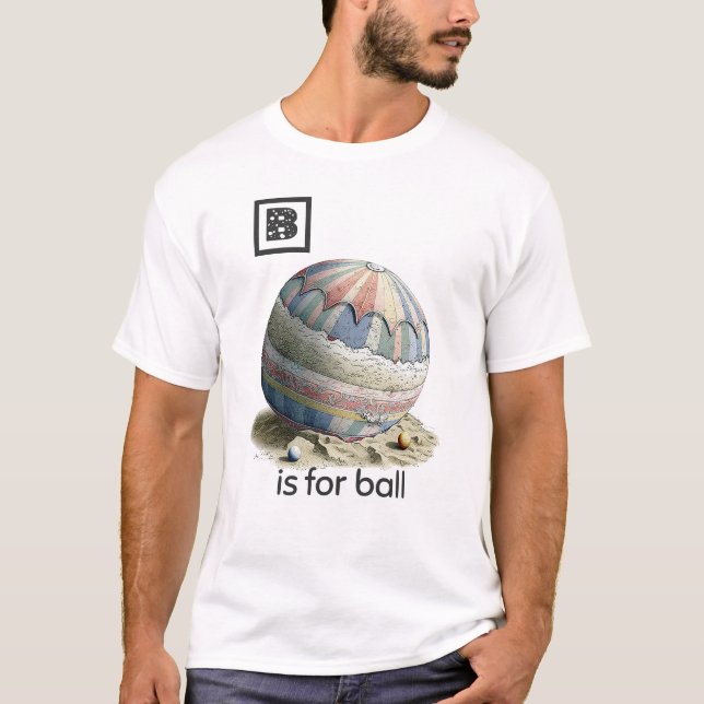 B är för Boll T-Shirt (Framsida)
