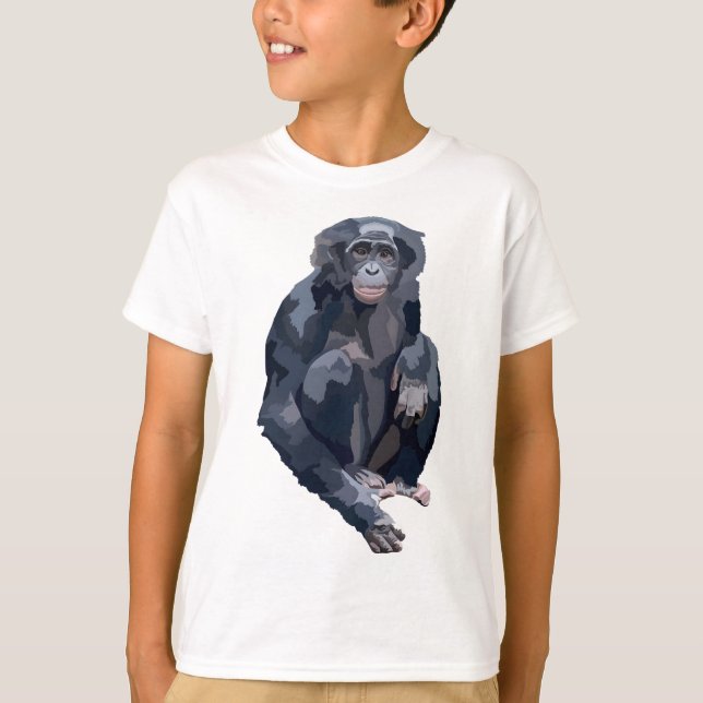 B är för Bonobo T Shirt (Framsida)
