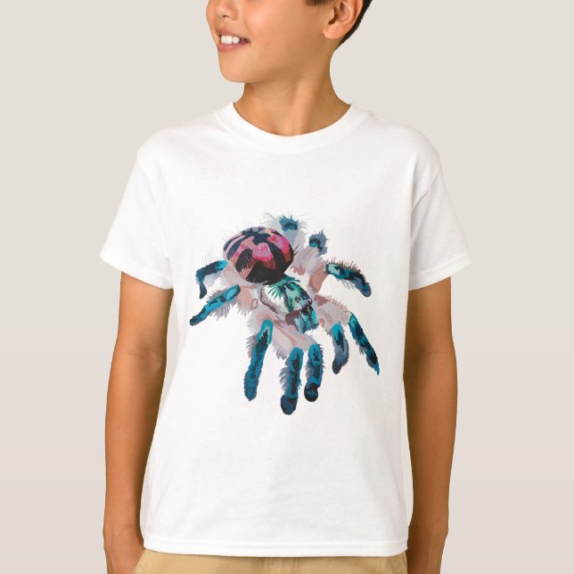 B är för Brasiliansk judel Tarantula T Shirt (Framsida)