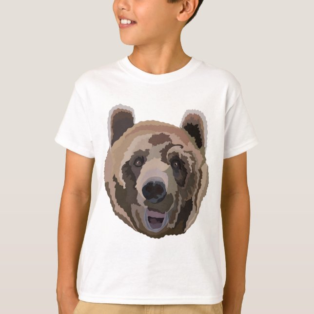 B är för Brown Bear T Shirt (Framsida)