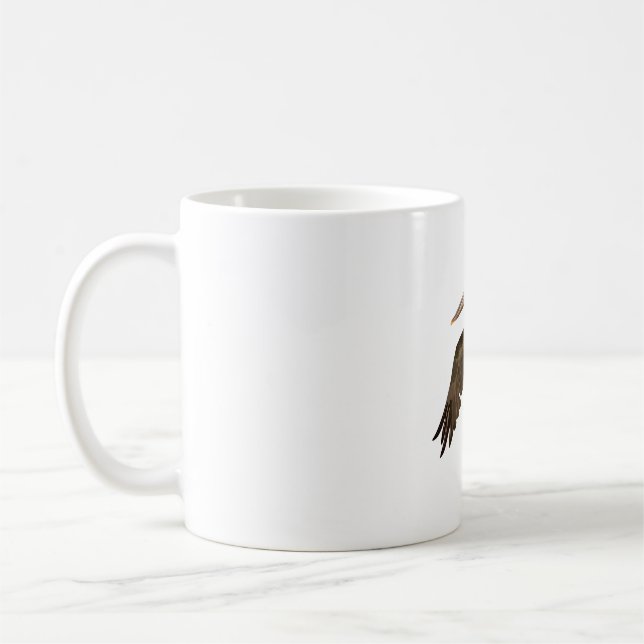 B är för Brown Pelican Kaffemugg (Vänster)