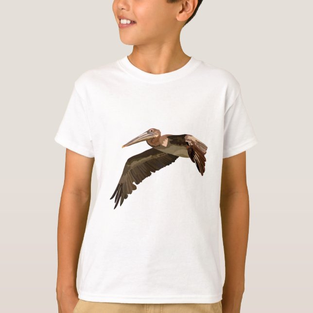B är för Brown Pelican T Shirt (Framsida)