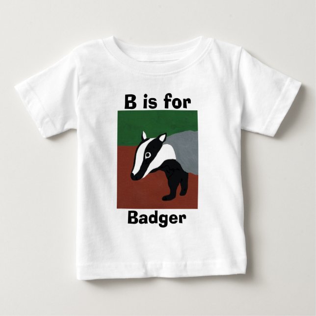 B är för grävling tee (Framsida)