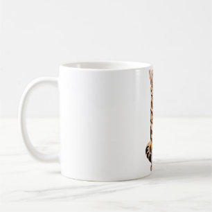 B är för svart fotat katt kaffemugg