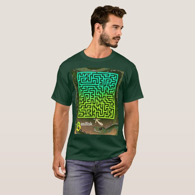 B är till Basilisk Maze T Shirt (Hel framsida)
