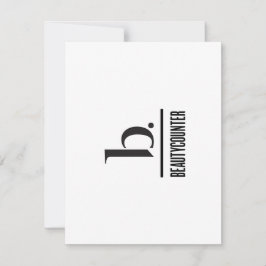 b är till för Beautycounter (Beautyräknare) Tack Kort