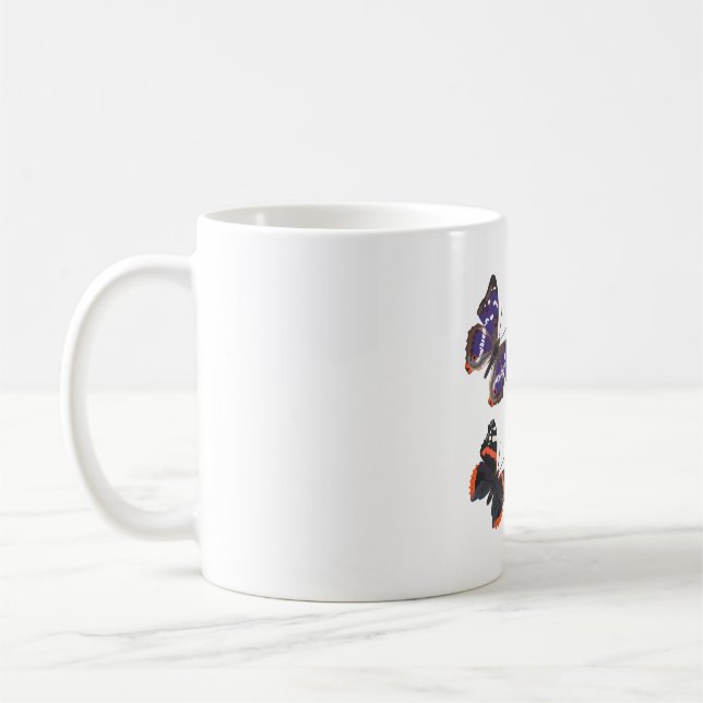B är till för British Butterflies Kaffemugg (Vänster)
