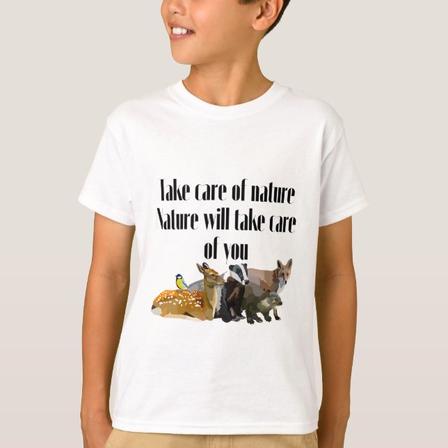 B är till för British Wildlife T Shirt (Framsida)