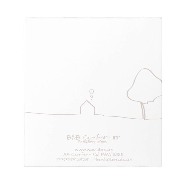 B&B-beläggning i Anteckningsblock (Framsida)