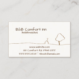 B&B-beläggning in Visitkort