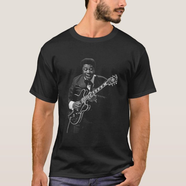 B.B. Uppspelande Guitar Kung T Shirt (Framsida)