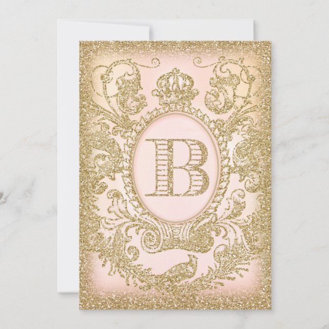 "B" Babyskor Inbjudningar (Framsida)