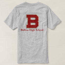"B" Balboa High School Felt Stil Tee