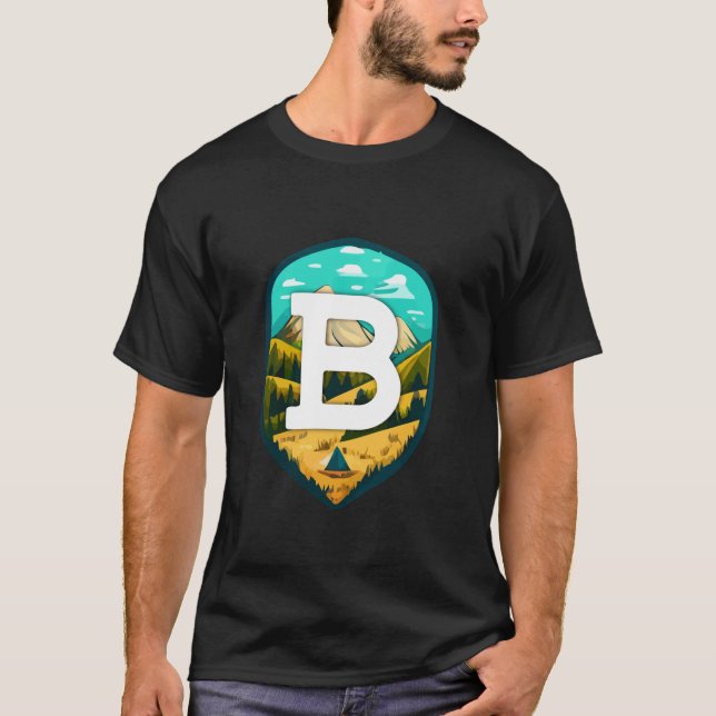 B Big Brev Mountain Camping Långärmad T Shirt (Framsida)