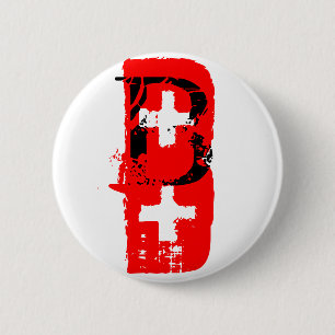 B+ Blodtypsknapp Knapp