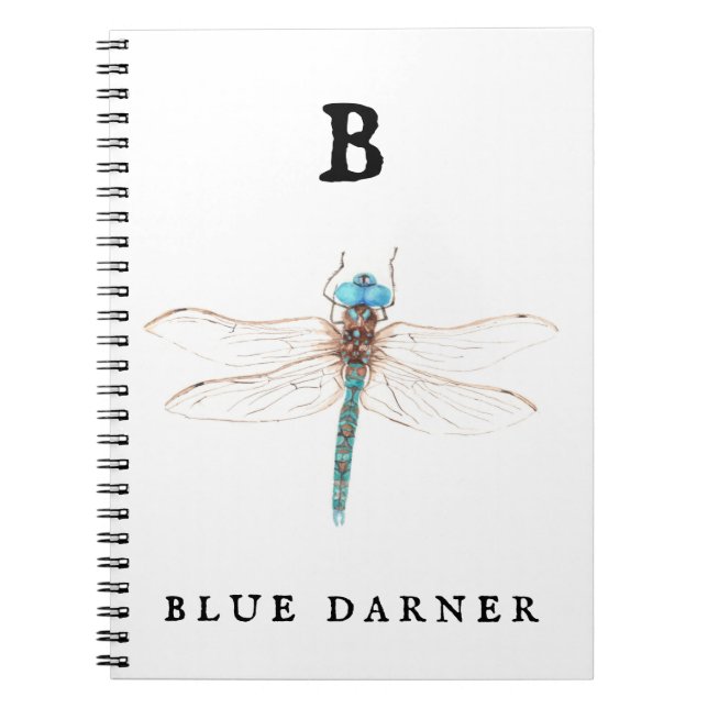 "B" Blue Darner Anteckningsbok (Framsidan)