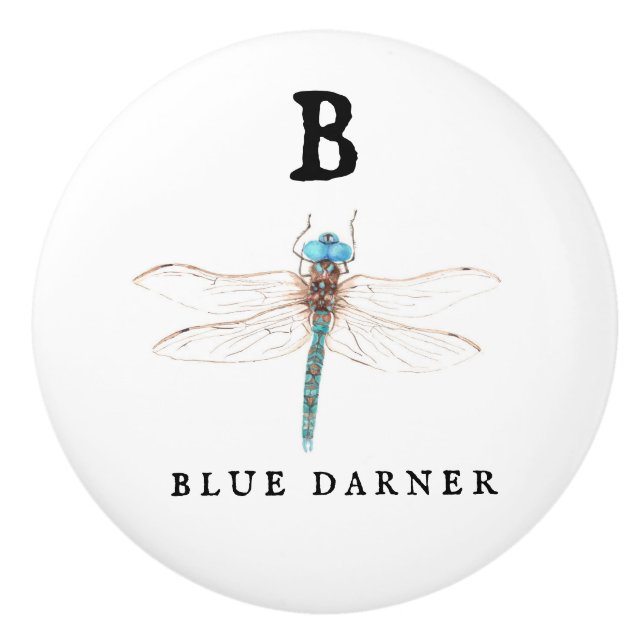 "B" Blue Darner Knopp (Framsidan)
