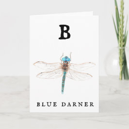 "B" Blue Darner Kort