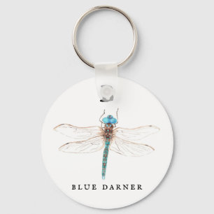 "B" Blue Darner Nyckelring