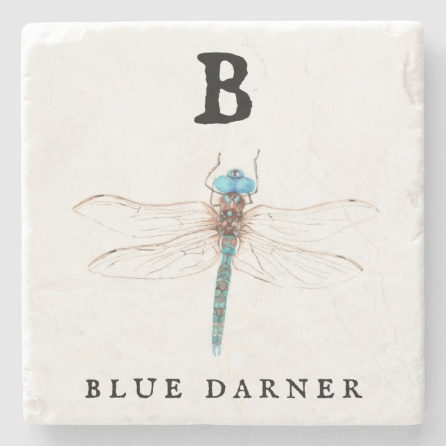 "B" Blue Darner Stenunderlägg (Framsidan)