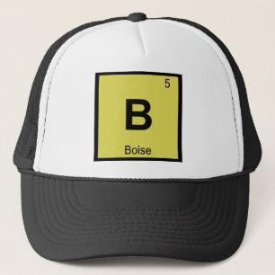 B - Boise Idaho kemi periodiska systemets symbol Keps