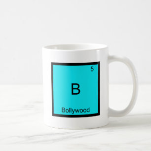 B - Bollywood Rolig Kemielement Symbol T-shirt Kaffemugg