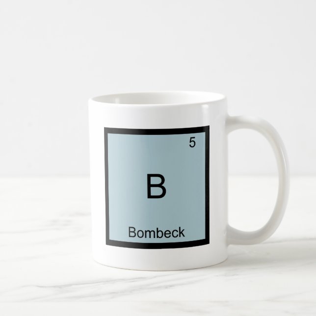 B - Bombeck Rolig Kemitelement Symbol T-shirt Kaffemugg (Höger)