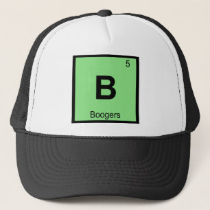 B - Boogers-kemi Periodic Bord Symbol Truckerkeps