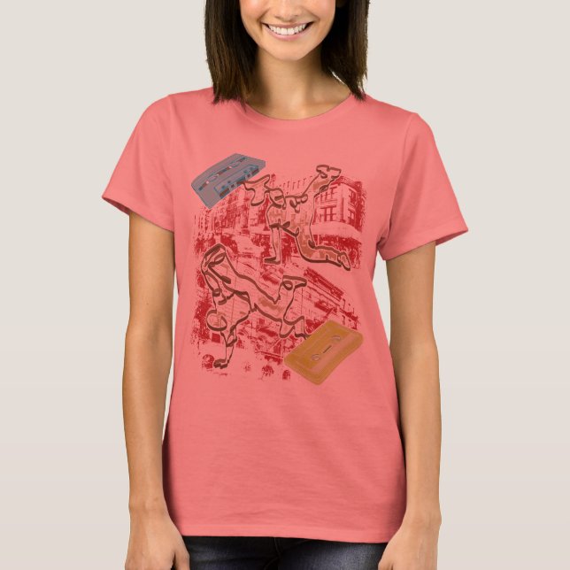 B-boy Cassette Battle Tee Shirt (Framsida)