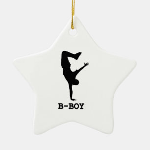 B Boy Julgransprydnad Keramik