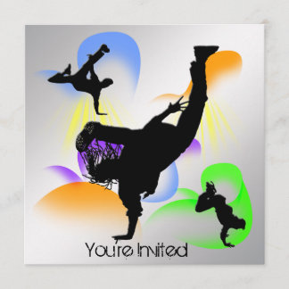 B-Boying partyinbjudan Inbjudningar