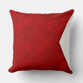 B Bravo Watercolor Nautical Signal Maritime Flagga Kudde