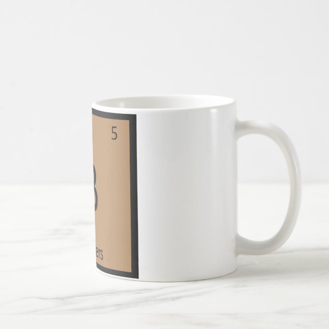 B - Burgare Kemins Periodiska System Symbol Kaffemugg (Höger)