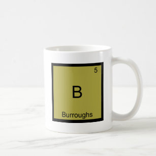 B - Burroughs Funny Chemistry Inslag Symbol Tee Kaffemugg