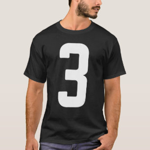 B Dag nummer 3 Monogram Norwester-teckensnitt Inle T Shirt