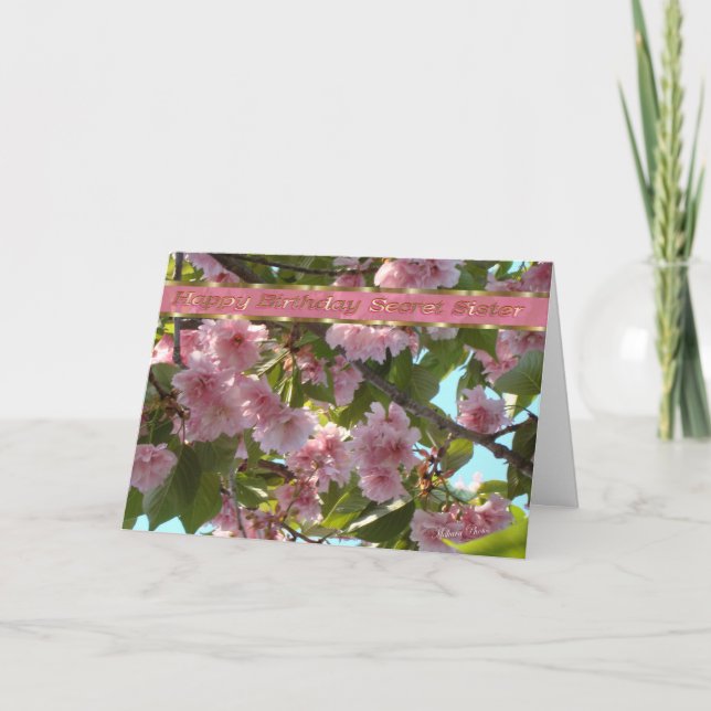 B-dagsanpassa ordalydelsen för Secret Sister Kort (Framsida)