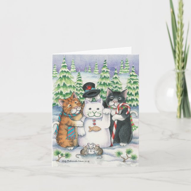 B & den lyckliga helgdag för T #24 noterar Helgkort (Framsida)