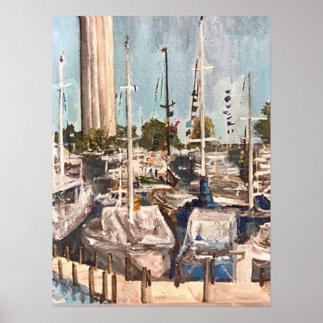 B Dock, sätt in i bukten Poster (Framsidan)