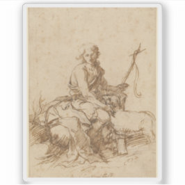 B.E. Murillo - The Youthful Saint John the Baptist Klistermärken