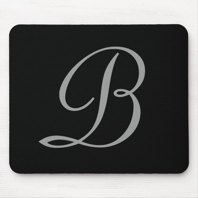 B :: Elegant av Monogram B-musslor Musmatta (Framsidan)