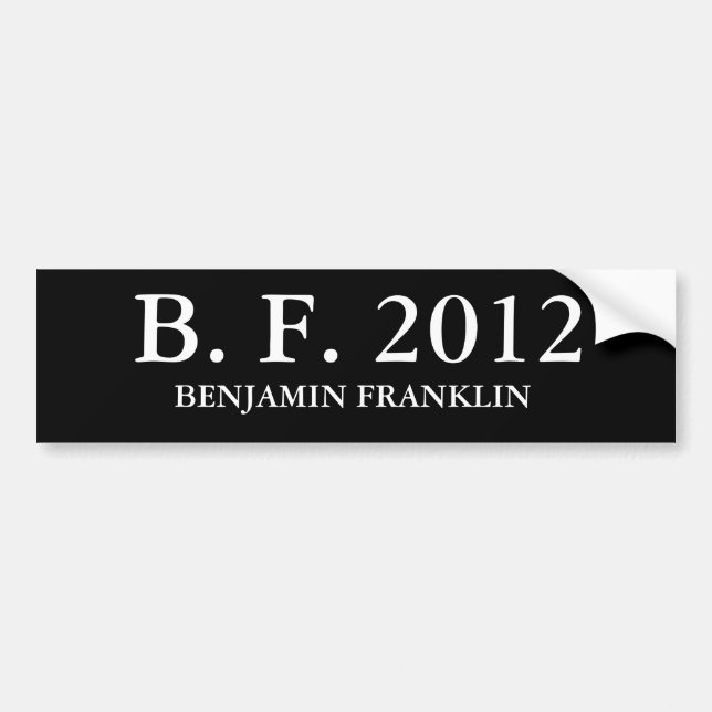 B.F. 2012, BENJAMIN FRANKLIN BILDEKAL (Framsidan)