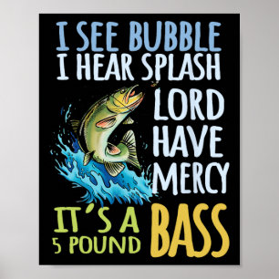 B Fiske Sport Svart B Fisk Poster
