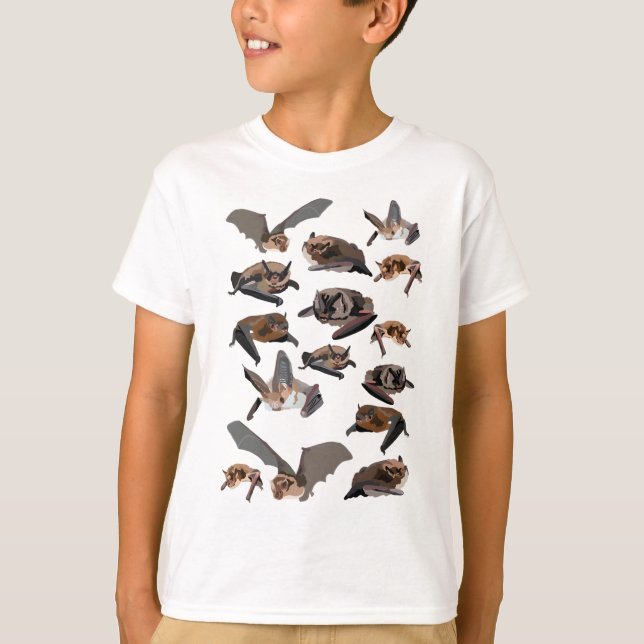 B för British Fladdermus T Shirt (Framsida)