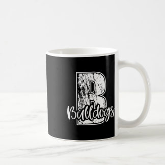 B för Bulldog School Sportfantast Team Spirit Kaffemugg