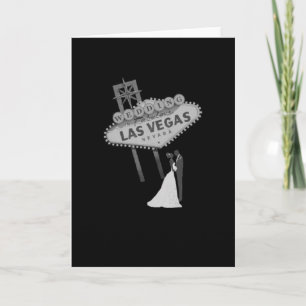 B&G Bröllop i Fabulous Las Vegas Card Retro Kort