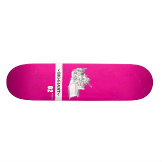 B-G_Deck_Magenta2 Old School Skateboard Bräda 18 Cm